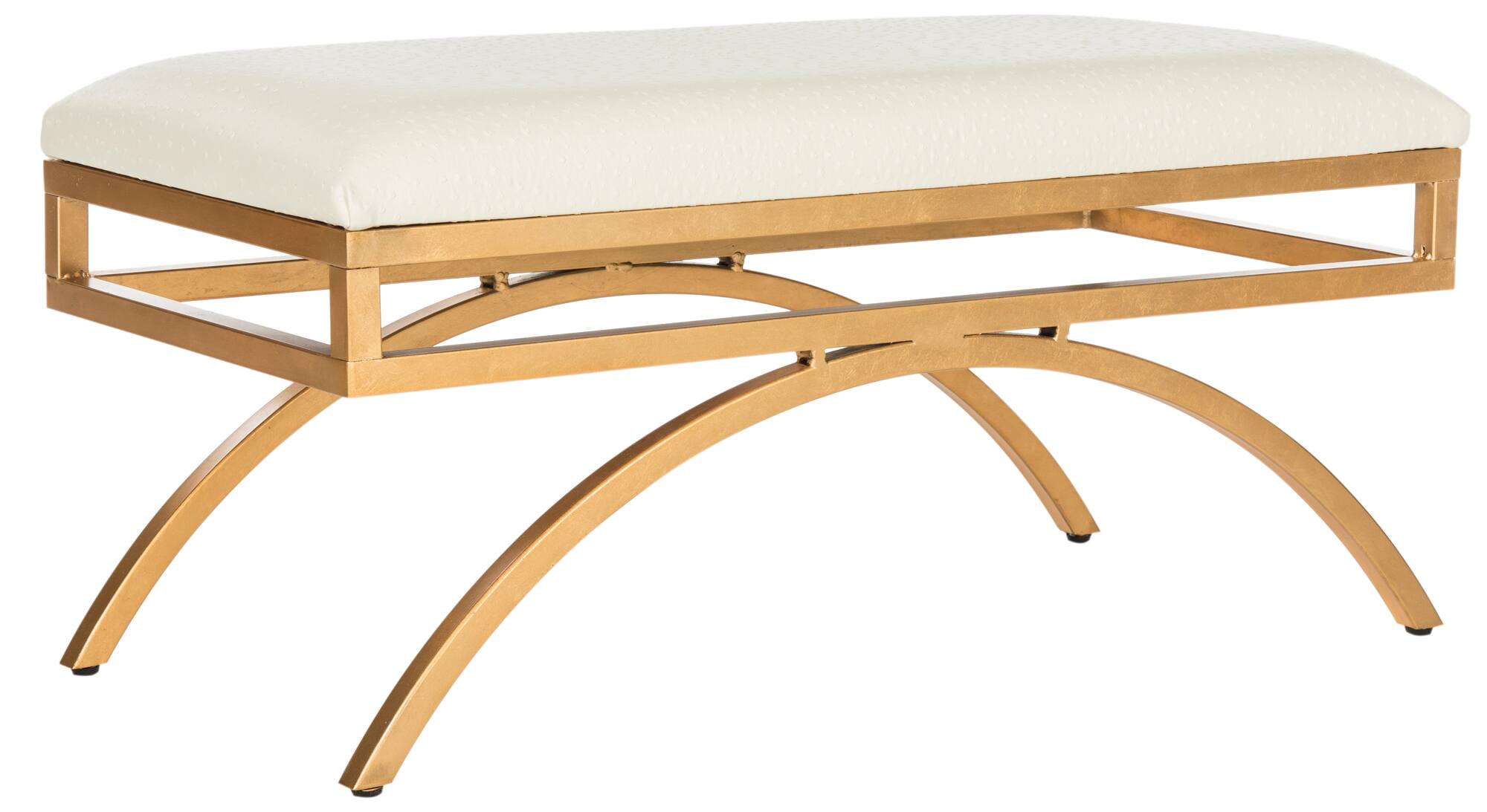 Moon Arc Bench in Creme & Gold